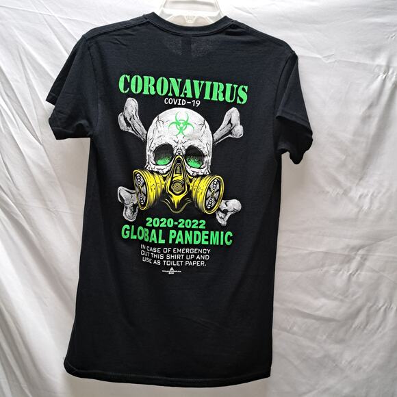 Jeff's Pirate Cove Ipan Talofofo Guam Coronavirus Global Pandemic T-shirt Sm. - Picture 2 of 8